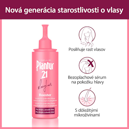 Sérum na pokožku hlavy longhair Booster Plantur 21