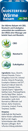 Wärmebalsam mit CBD Klosterfrau