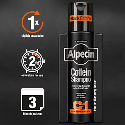 Coffein Shampoo C1 Black Edition Alpecin