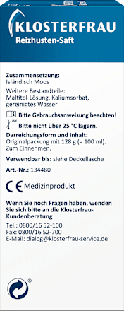 Reizhusten-Saft Klosterfrau