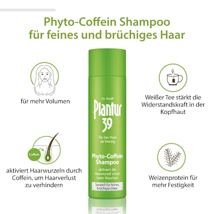 39 Phyto-Coffein Shampoo feines Haar Plantur 39