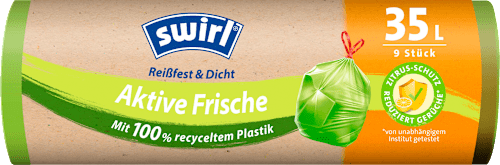 Müllbeutel 35 l mit Zugband Aktive Frische Swirl