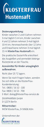Hustensaft  Klosterfrau