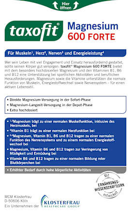 Magnesium 600 Forte Depot Tabletten 30St taxofit