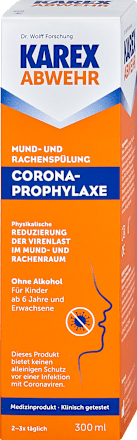 Antivirale Mund- und Rachenspülung KAREX