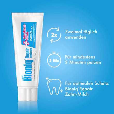 Zahnpasta Repair-Zahncreme Plus Zahnfleisch-Schutz fluoridfrei Bioniq®