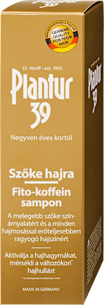 Fito-koffein sampon, szőke hajra Plantur 39