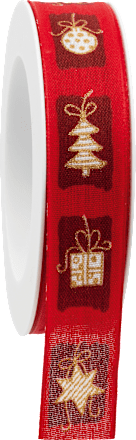 Geschenkband Geschenkideen rot GOLDINA