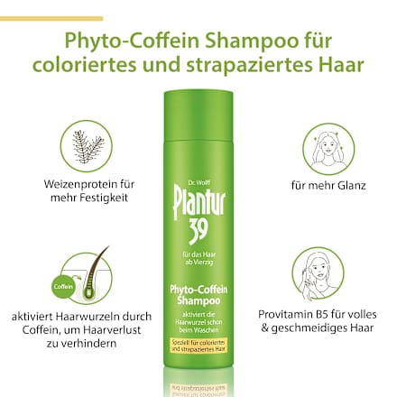 39 Phyto-Coffein Shampoo coloriertes Haar Plantur 39