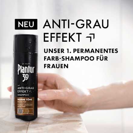 Shampoo Anti-Grau Effekt Warme Töne Plantur 39