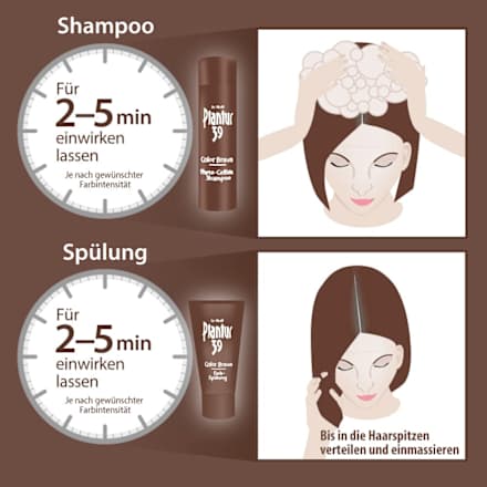 39 Color Braun Phyto-Coffein Shampoo Plantur 39