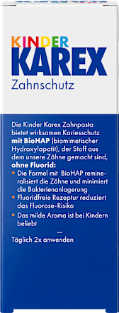 Zahnpasta Kinder fluoridfrei KAREX