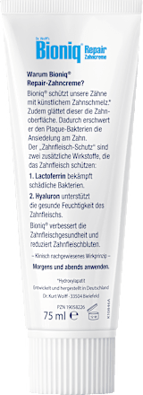 Zahnpasta Repair-Zahncreme Plus Zahnfleisch-Schutz fluoridfrei Bioniq®