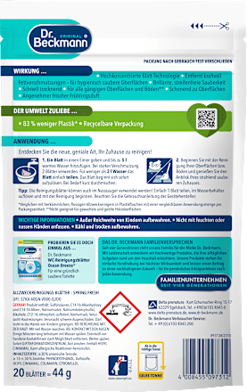 Univerzálne čistiace utierky Magic Leaves Spring Fresh Dr. Beckmann