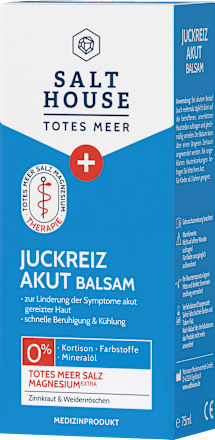 Pflegecreme Juckreiz Akut Balsam Totes Meer Therapie  Salthouse