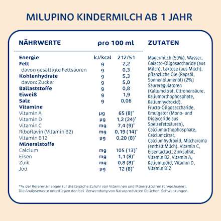 Kindermilch Milupino ab 1 Jahr Milupa