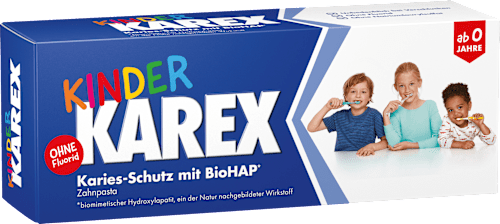 Zahnpasta Kinder, 0-6 Jahren fluoridfrei KAREX