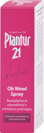 Bezoplachový sprej s ochranou proti teplu longhair Oh Wow! Plantur 21
