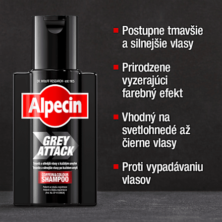 Kofeínový šampón Grey Attack Alpecin