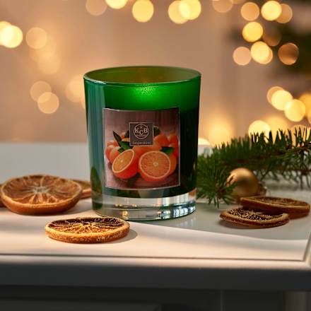 Duftkerze im Glas, dunkelgrün Dekorieren & Einrichten