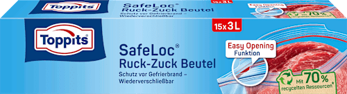 Gefrierbeutel 3 l Ruck-Zuck wiederverschließbar Toppits
