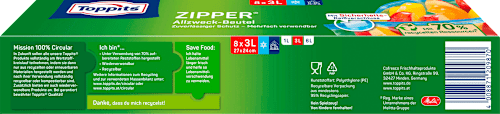Zipper Allzweckbeutel 3 L Toppits