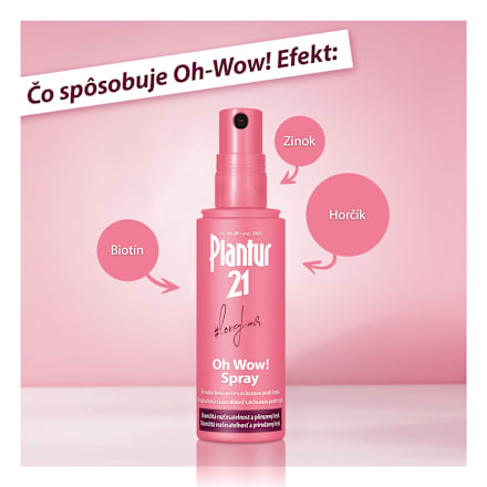 Bezoplachový sprej s ochranou proti teplu longhair Oh Wow! Plantur 21