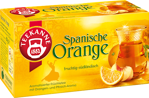 Früchtetee Spanische Orange (20 Beutel) Teekanne