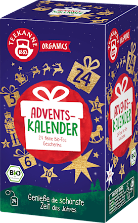 Geschenkset Organics Tee Adventskalender Teekanne