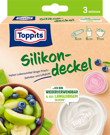 Frischhaltehauben Silikondeckel Toppits