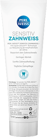 Zahnpasta Zahnweiss Sensitiv Perlweiss