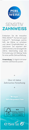 Zahnpasta Zahnweiss Sensitiv Perlweiss