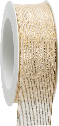 Geschenkband gold gestreift GOLDINA