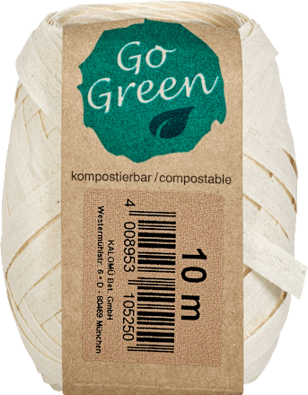 Geschenkband kompostierbar natur Go Green
