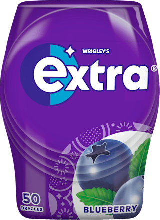 Kaugummi, Extra Blueberry, zuckerfrei EXTRA