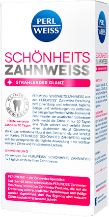 Schönheitszahnweiss Zahnpasta Perlweiss