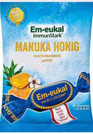 Hustenbonbons Manuka Honig gefüllt Em-eukal