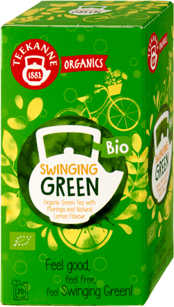 bio zelený čaj Swinging Green, 20x1,75g Teekanne