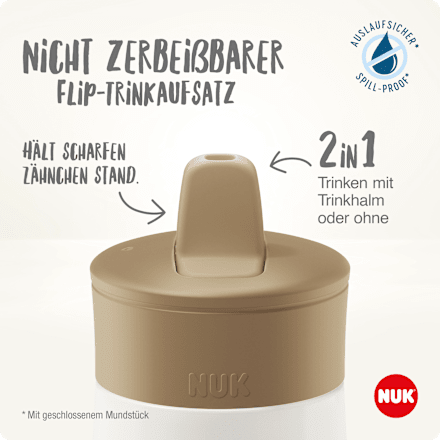 Cană cu cioc verde pentru copii 12+ NUK