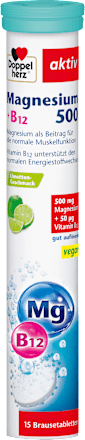 Magnesium 500 + B12 Brausetabletten 15 St  Doppelherz