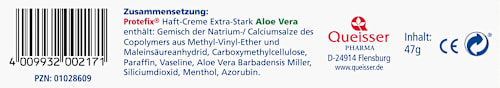 Haftcreme mit Aloe Vera Extra Stark Protefix