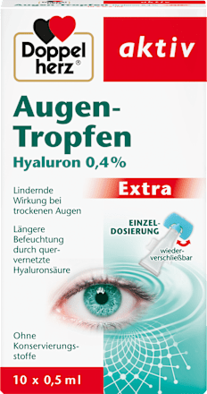 aktiv Augentropfen Hyaluron 0,4 % Doppelherz
