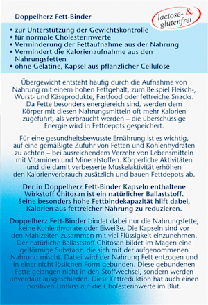 aktiv Fett-Binder Chitosan Kapseln Doppelherz