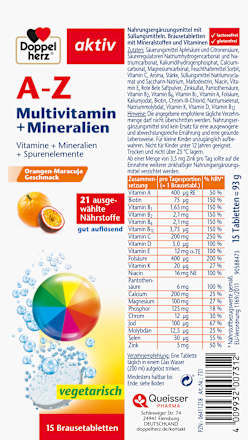 Brausetabletten A-Z Multivitamin + Mineralien Doppelherz