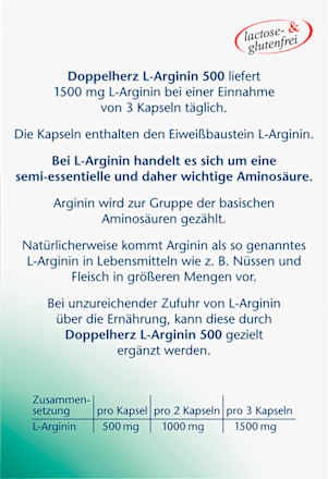L-Arginin 500 Kapseln 30 St. Doppelherz