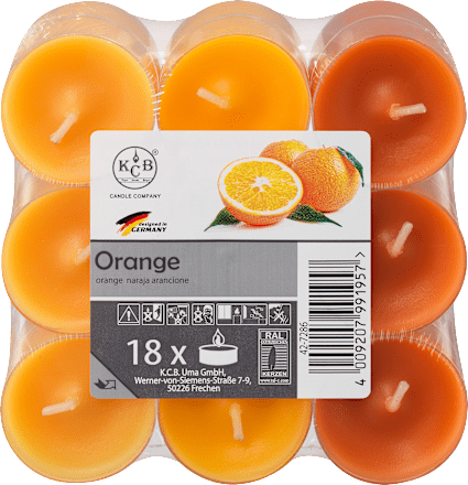 Duftteelichter Orange, 18tlg keine Marke