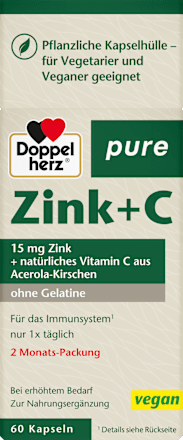 pure Zink + C Kapseln Doppelherz