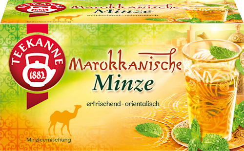 Kräutertee Marokkanische Minze (20 Beutel) Teekanne
