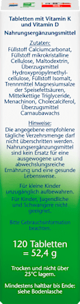 Vitamin K2 + D3 1000 I.E. Tabletten 120 St Doppelherz