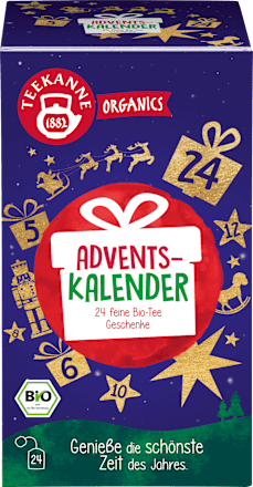 Geschenkset Organics Tee Adventskalender Teekanne